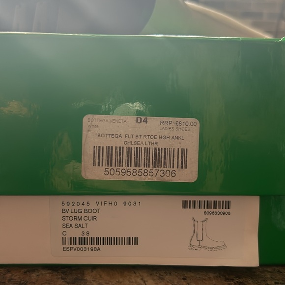 Botega Veneta BV Lug Boot Storm Cuir Sea Salt 38 - Picture 11 of 11